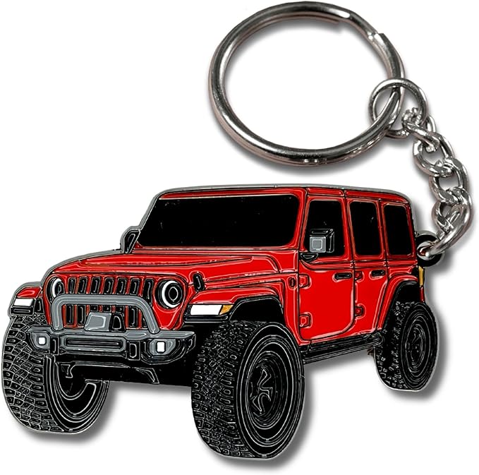 FOUR WHEEL BEAST Wrangler Keychain